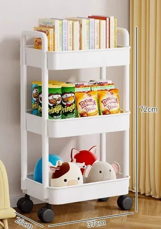 Organizador de Cozinha com Rodas - Carrinho de Armazenamento Multifuncional - Outlet do Cazé