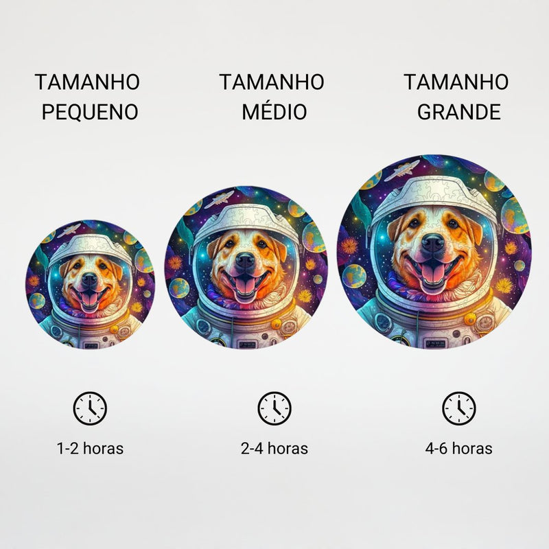 Quebra - Cabeça 3D Cão Espacial – Adulto e Crianças - Outlet do Cazé