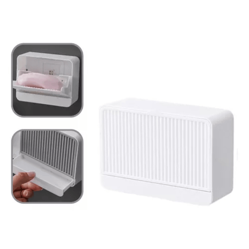 Saboneteira com Suporte de Parede Fixação com Adesivo - Outlet do Cazé