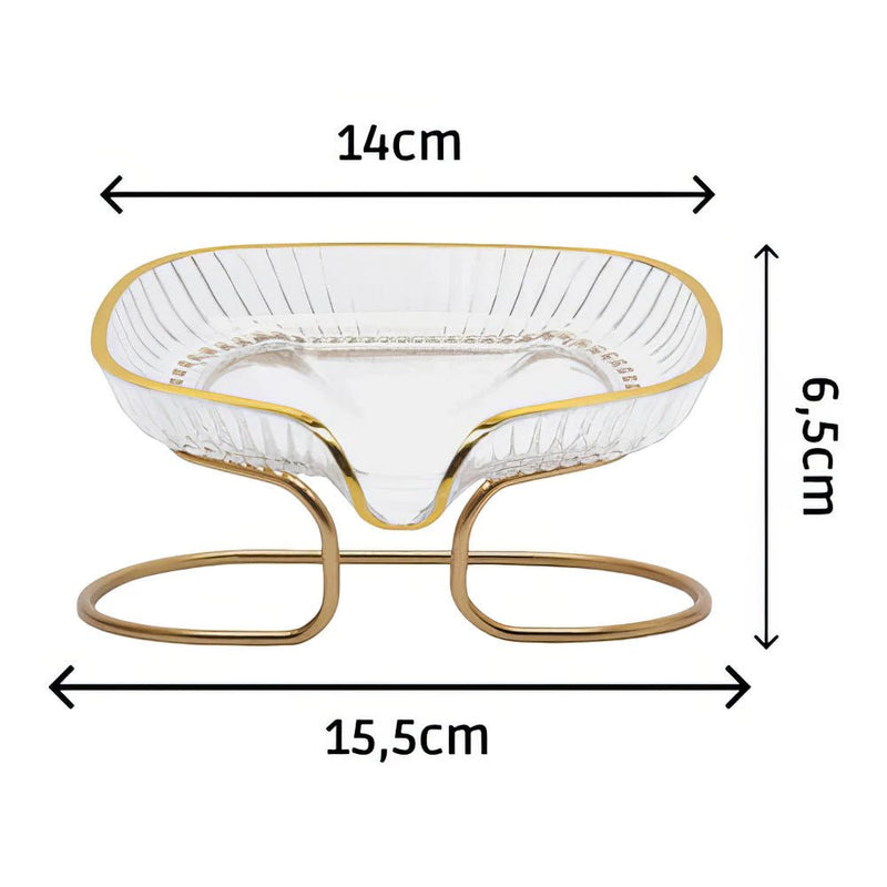 Saboneteira De Pia Com Suporte de Metal - Outlet do Cazé