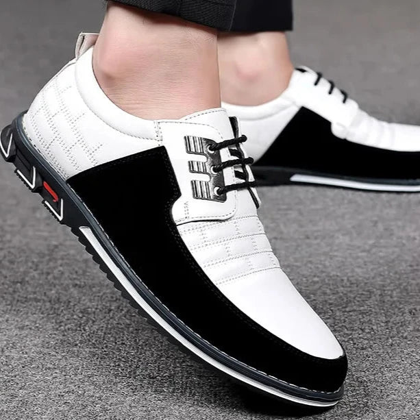 Sapato Casual de Couro Masculino - Clássico Moderno - Outlet do Cazé