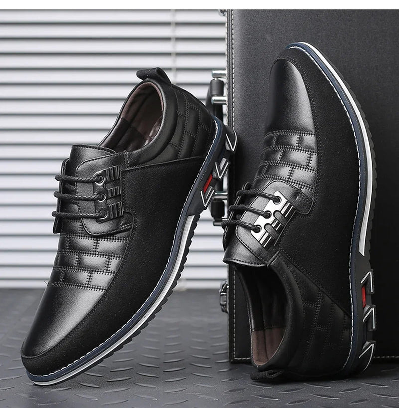 Sapato Casual de Couro Masculino - Clássico Moderno - Outlet do Cazé