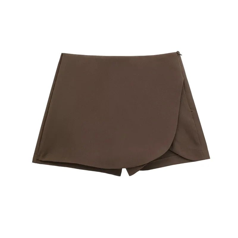 Short Saia Casual de Alfaiataria - Elegância e Praticidade - Outlet do Cazé