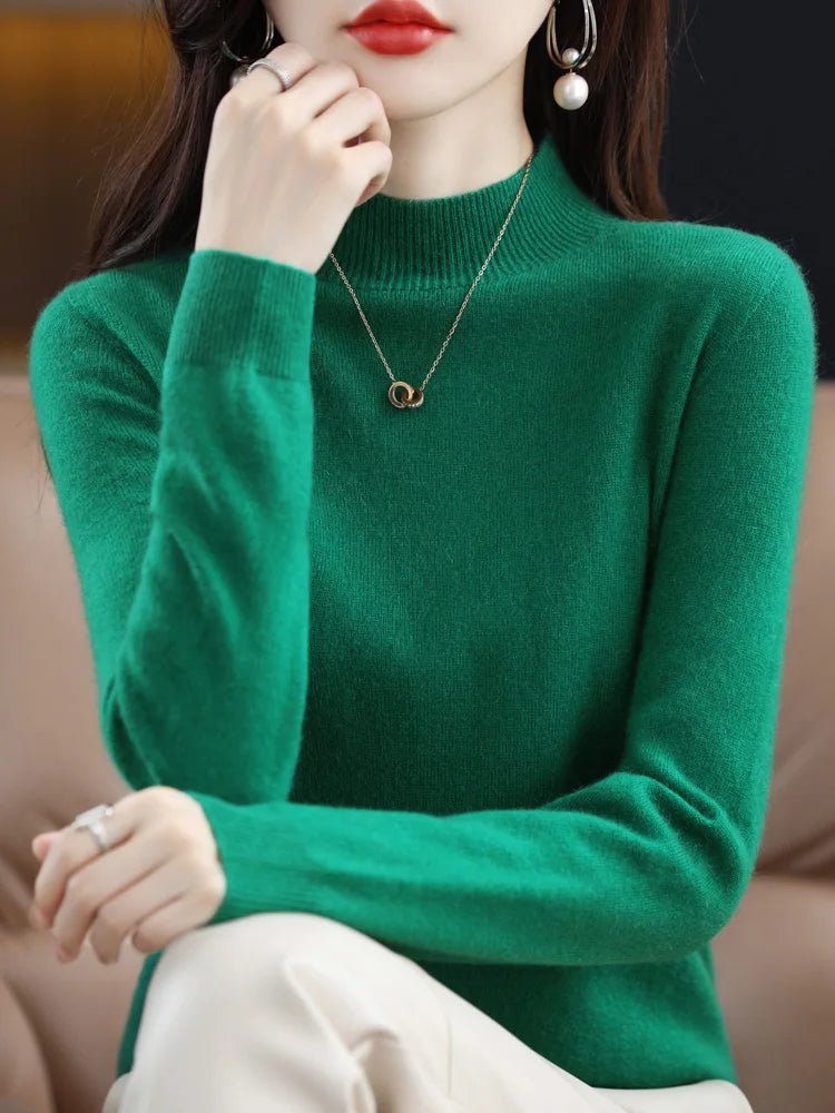 Suéter de Caxemira Feminino - Elegância e Conforto para o Outono/Inverno - Outlet do Cazé