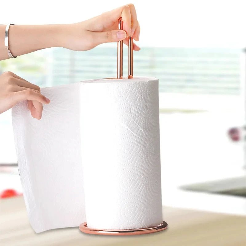 Suporte de Rolo de Papel Toalha em Aço Inoxidável - Outlet do Cazé