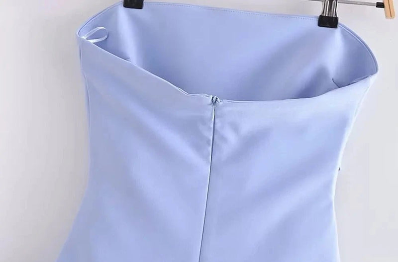 Top Feminino Tomara que Caia Drapeado - Elegância e Sensualidade - Outlet do Cazé