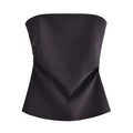 Top Feminino Tomara que Caia Drapeado - Elegância e Sensualidade - Outlet do Cazé