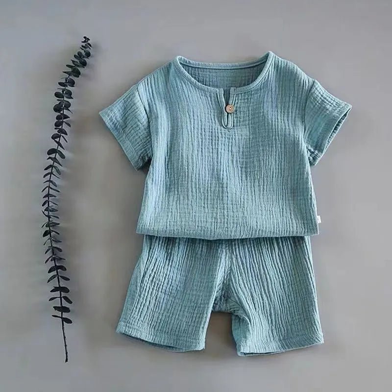 Conjunto de Linho para Bebê Menina e Menino - Verão - Outlet do Cazé