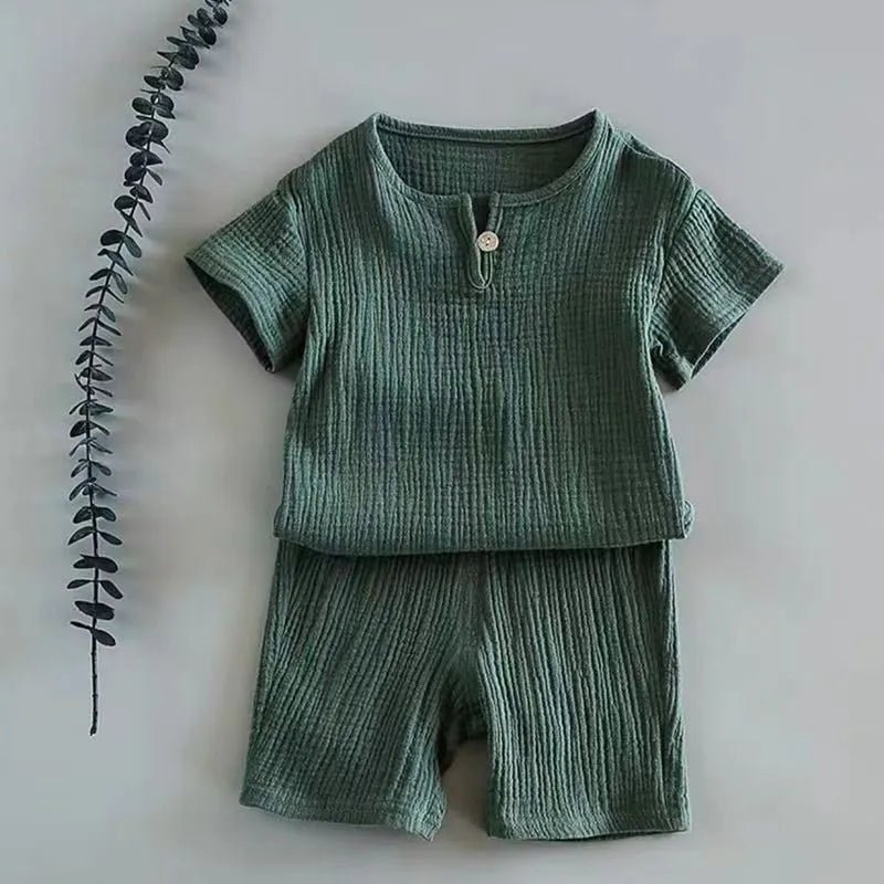 Conjunto de Linho para Bebê Menina e Menino - Verão - Outlet do Cazé