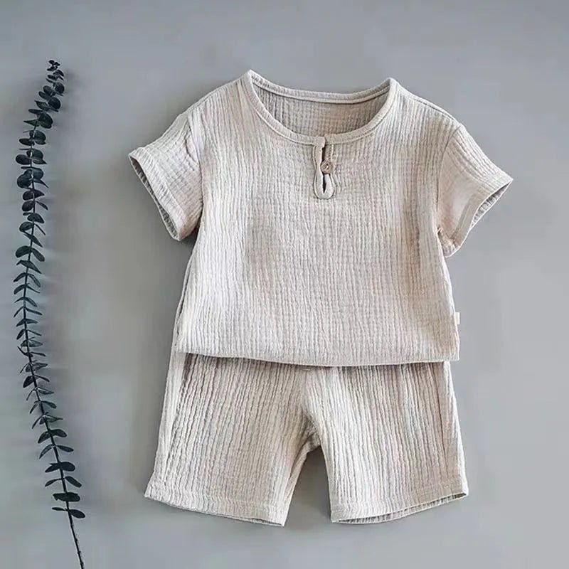 Conjunto de Linho para Bebê Menina e Menino - Verão - Outlet do Cazé