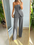 Conjunto Feminino Elegante Alfaiataria - Outlet do Cazé