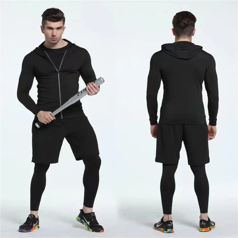 Conjunto Masculino Esportivo de Compressão - 5 Peças - Outlet do Cazé