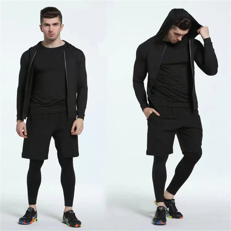 Conjunto Masculino Esportivo de Compressão - 5 Peças - Outlet do Cazé