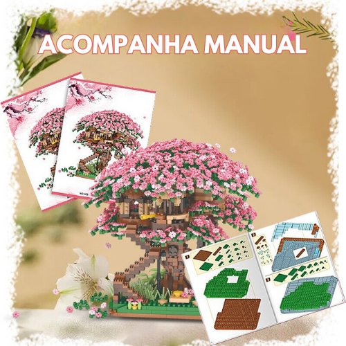 Lego Flor de Cerejeira: Conjunto de Construção Premium com 2138 Peças - Outlet do Cazé