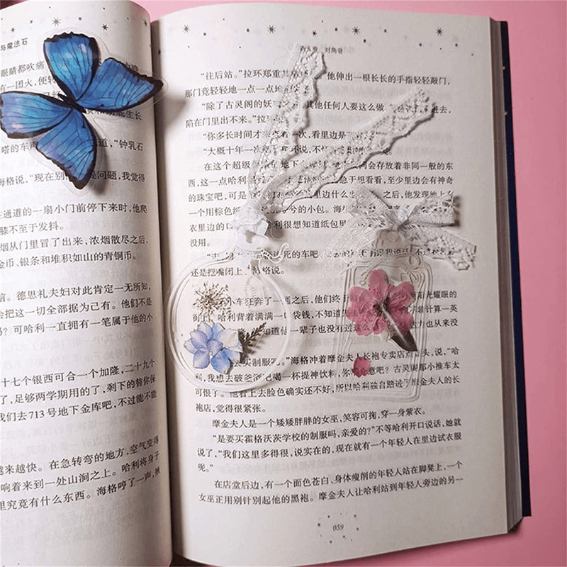 Marcador de Página para Livros - Kit Faça Você Mesmo - Flores Secas - Outlet do Cazé
