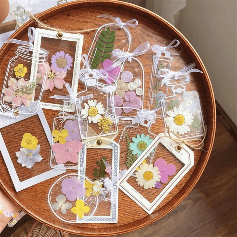 Marcador de Página para Livros - Kit Faça Você Mesmo - Flores Secas - Outlet do Cazé