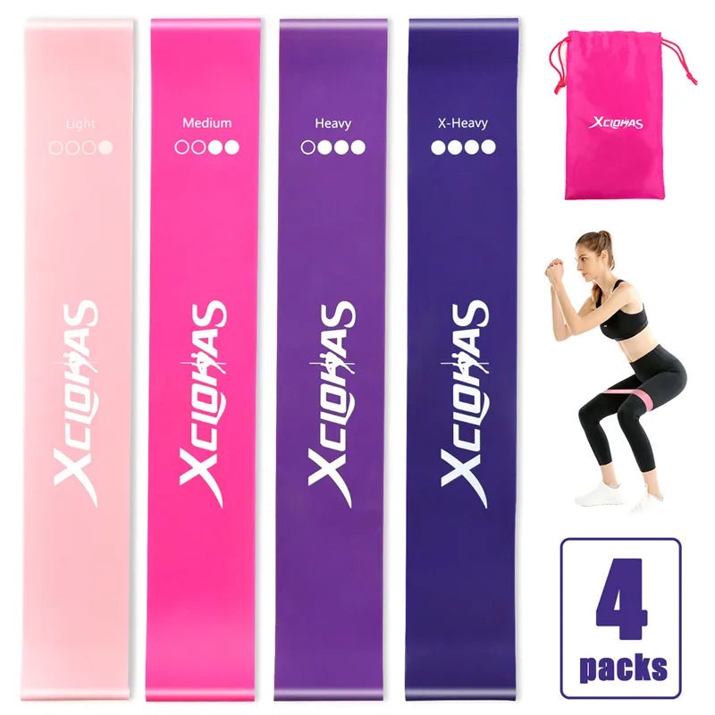 Mini Band de Resistência Elástica para Treinamento - Conjunto de 5 Níveis para Fitness, Pilates e Crossfit - Outlet do Cazé