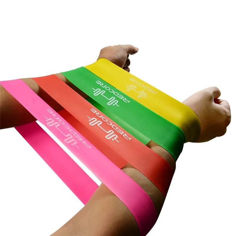 Mini Band de Resistência Elástica para Treinamento - Conjunto de 5 Níveis para Fitness, Pilates e Crossfit - Outlet do Cazé