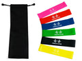 Mini Band de Resistência Elástica para Treinamento - Conjunto de 5 Níveis para Fitness, Pilates e Crossfit - Outlet do Cazé