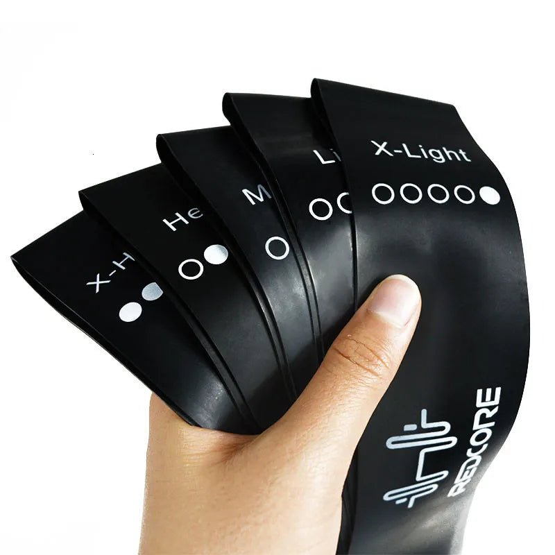 Mini Band de Resistência Elástica para Treinamento - Conjunto de 5 Níveis para Fitness, Pilates e Crossfit - Outlet do Cazé