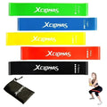 Mini Band de Resistência Elástica para Treinamento - Conjunto de 5 Níveis para Fitness, Pilates e Crossfit - Outlet do Cazé