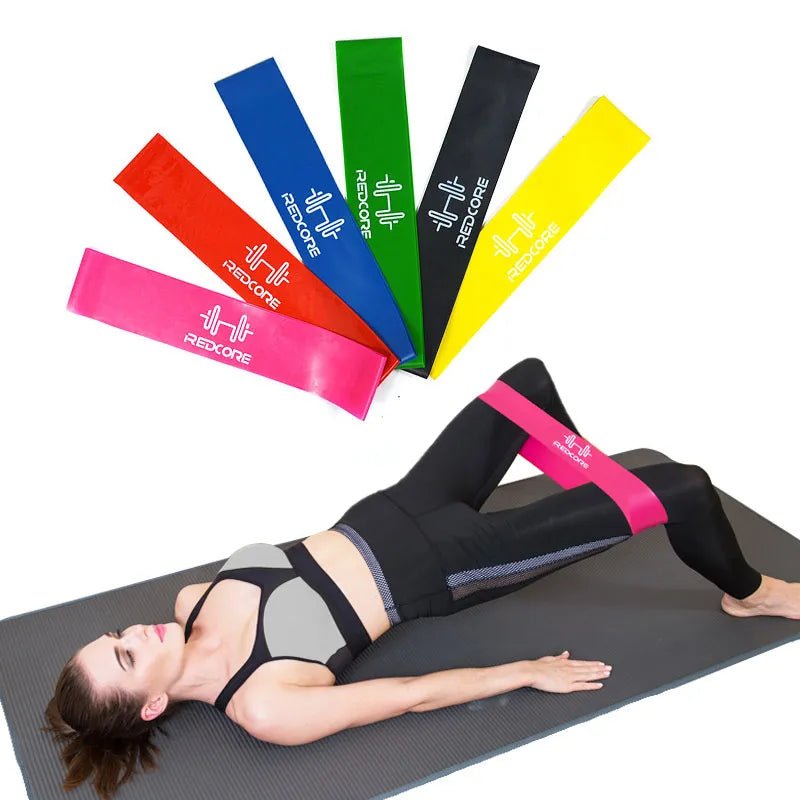 Mini Band de Resistência Elástica para Treinamento - Conjunto de 5 Níveis para Fitness, Pilates e Crossfit - Outlet do Cazé