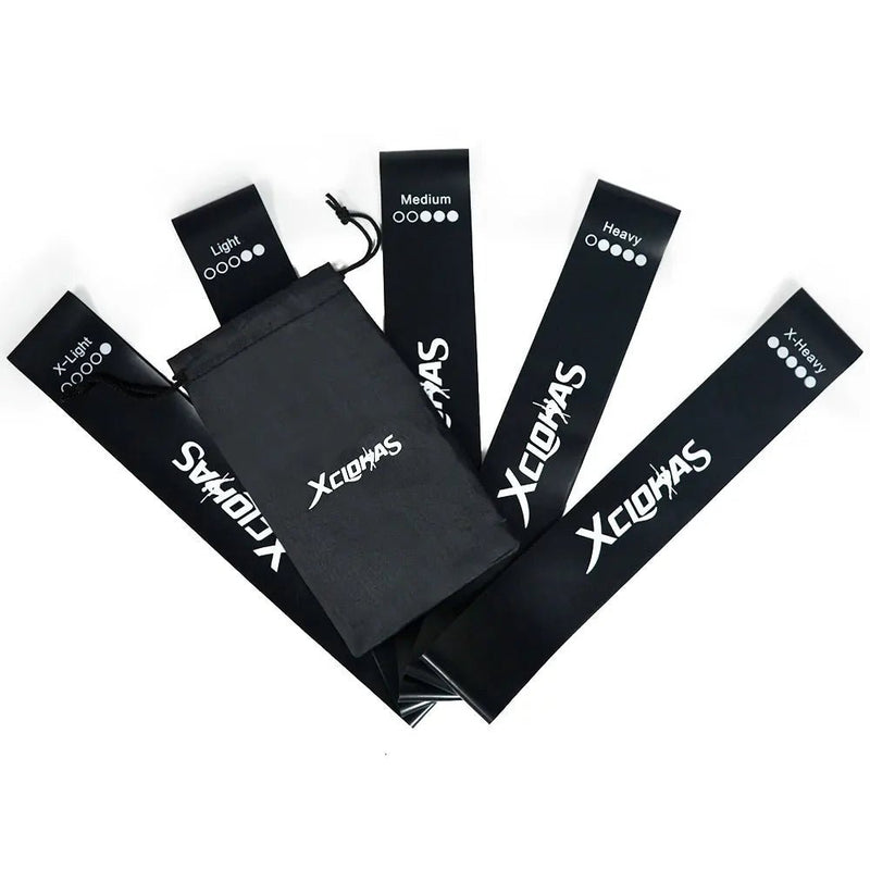 Mini Band de Resistência Elástica para Treinamento - Conjunto de 5 Níveis para Fitness, Pilates e Crossfit - Outlet do Cazé