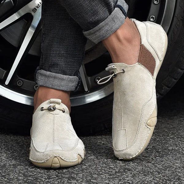 Sapatênis de Couro Masculino Slip-On - Outlet do Cazé