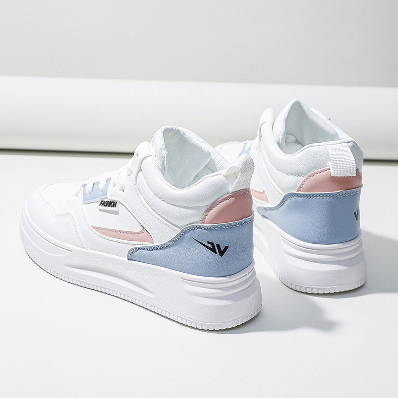 Tênis Feminino Fashion - Cano Alto - Tendência 2024 - Outlet do Cazé