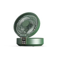 Ventilador Elétrico Dobrável com Controle Remoto - Portátil, Recarregável por USB, Luz Noturna - Ideal para Uso Doméstico e de Viagem - Outlet do Cazé