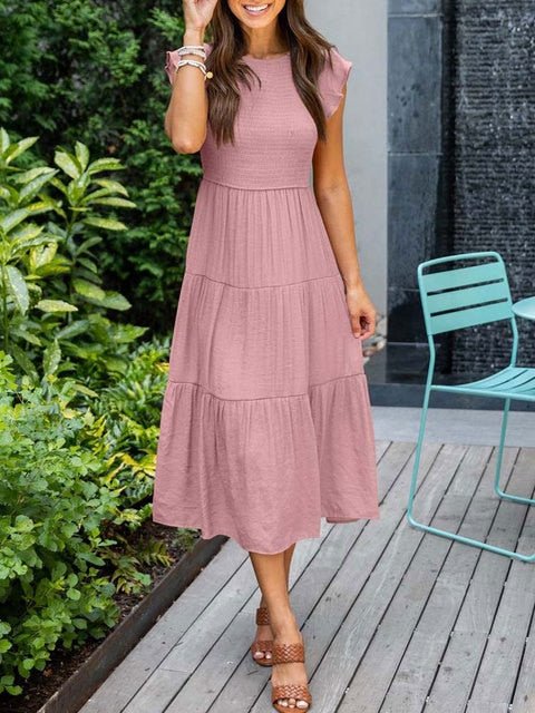 Vestido Midi - Chique e Elegante - Verão 2024 - Outlet do Cazé