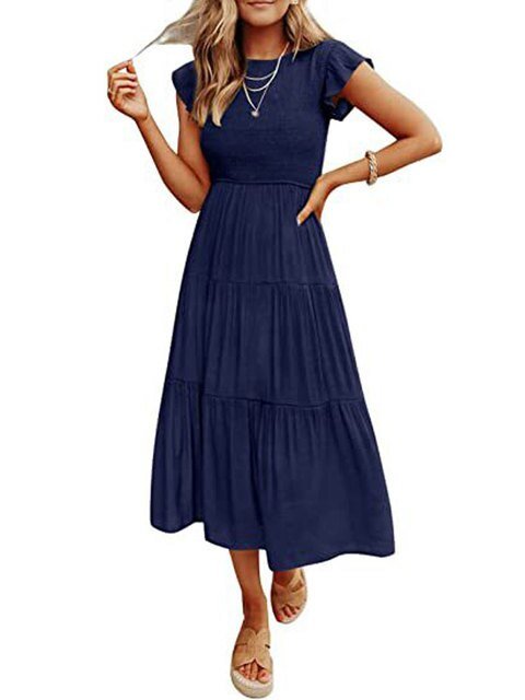 Vestido Midi - Chique e Elegante - Verão 2024 - Outlet do Cazé