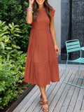 Vestido Midi - Chique e Elegante - Verão 2024 - Outlet do Cazé