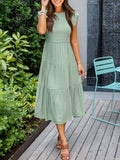 Vestido Midi - Chique e Elegante - Verão 2024 - Outlet do Cazé